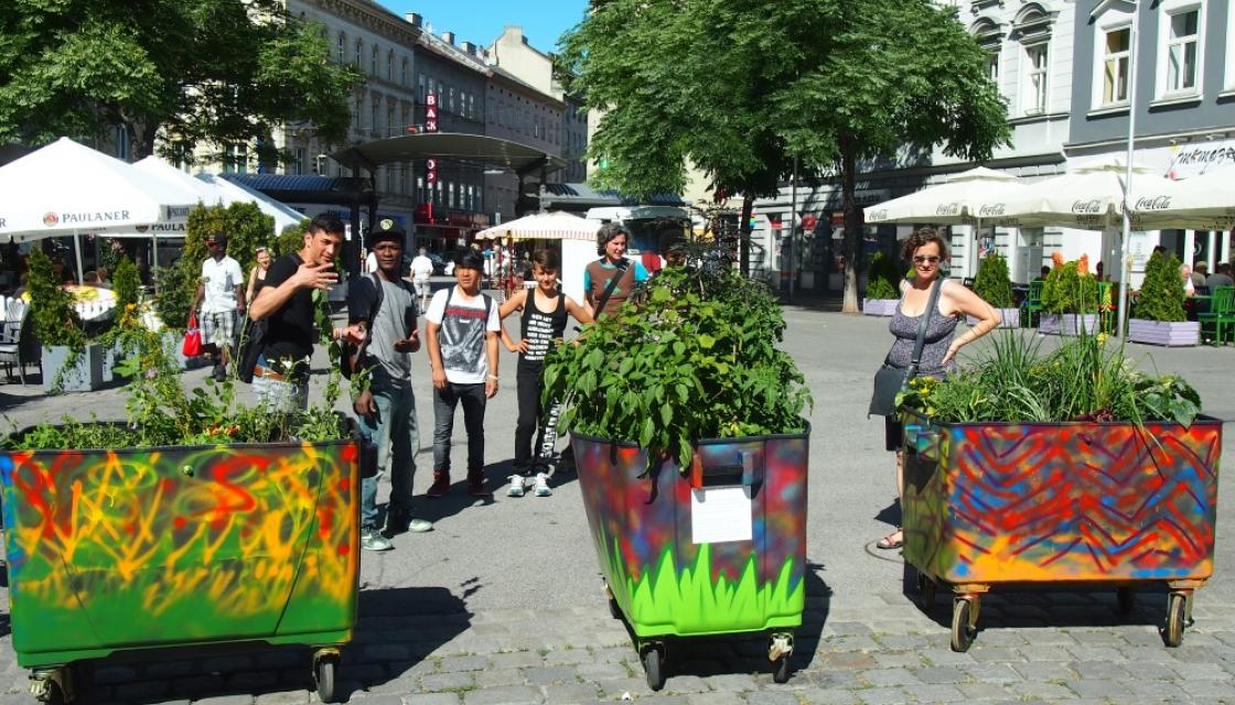 Pflanzen auf Rädern