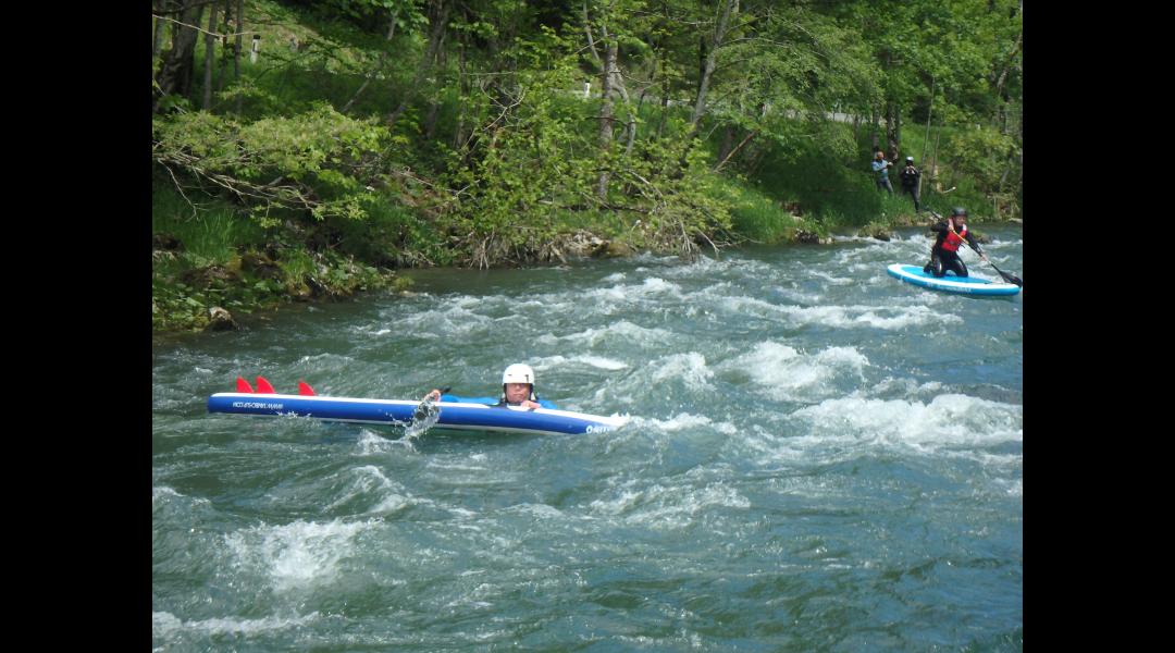 Stand-up-paddling-Kurs auf der Salza